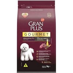 Imagem de Ração GranPlus Gourmet para Cães Adultos de Porte Mini Sabor Ovelha - 3kg