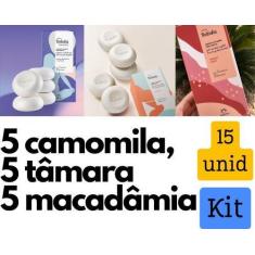 Imagem de Kit 3 Caixas De Sabonete Camomila, Tâmara E Macadâmia - Total 15 Unida