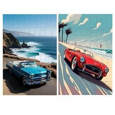 Imagem de Kit 2 Quebra-cabeças Atividades para Mente Carros Irados 60 peças