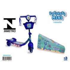 Imagem de Patinete Com Cestinha Luz E Som Inmetro Suporta 35Kgs 3Rodas - Zoop