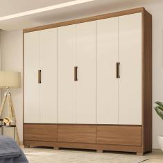 Imagem de Guarda-Roupa Casal Demóbile Delucca com 6 Portas e 3 Gavetas - 233 cm de Largura