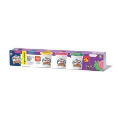 Imagem de Massinha Diver Massa 6 Potes 50Gr Coloridos - Divertoys 8063 - Diver T