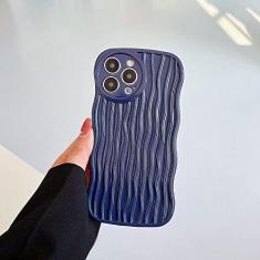 Imagem de Estojo macio de silicone ondulado de luxo para iPhone 14 Pro Max 11 12 i Phone 13 Promax 7 8 Plus X XR XS SE 2020 TPU Capa, roxo escuro, para iPhone 12Pro Max