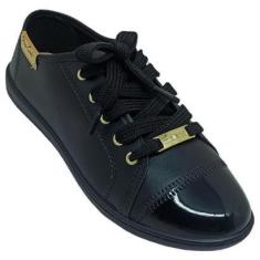 Imagem de Tênis Feminino Moleca Napa Ajuste Fácil Verniz Neo-Feminino