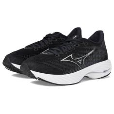 Imagem de Mizuno Tênis de corrida feminino Wave Rider 28, Black Harbor Mist, 35