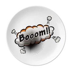 Imagem de Boom Clouds Prato de gás decorativo de porcelana Salver Prato de jantar