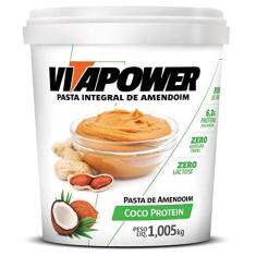 Imagem de Pasta de Amendoim Sabores Naturais (1,005Kg) - Sabor Coco Protein, Vita Power