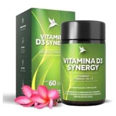 Imagem de Vitamina D3 Synergy Pura Vida D3 2.000Ui + K2 + A  60 Cap
