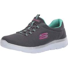 Imagem de Skechers Tênis feminino Summits, Carvão/Verde