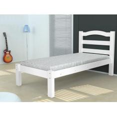 Imagem de Cama Solteiro Robusta 088 Branco Brilho - Araúna