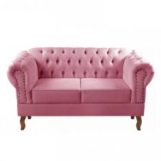 Imagem de Sofá Dom Pedro 2 Lugares Chesterfield Namoradeira Captonê Bella Decor