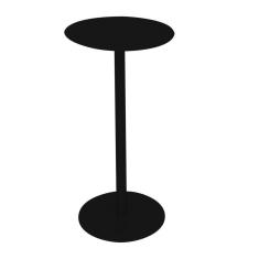 Imagem de Mesinha Apoio Lateral Sofá Alta Redonda Wing Preto