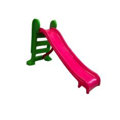 Imagem de Escorregador Infantil Plástico - Médio 3 Degraus Rosa co Verde 