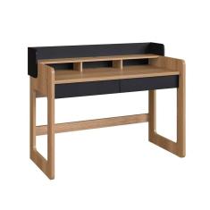 Imagem de escrivaninha flexus 2 gv hanover e preta 128 cm
