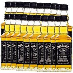 Imagem de Kit 20 Miniatura Whisky Uísque Jack Daniels Nº7 50Ml