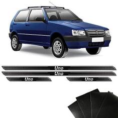 Imagem de Kit Soleira Diamante Uno Mille 1990/2012 E Protetor De Porta