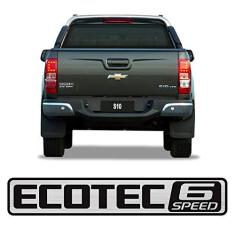 Imagem de Emblema Ecotec 6 Speed S10 2015/ Adesivo Tampa Traseira