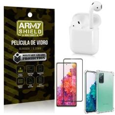 Imagem de Fone Bluetooth Ly-122 Samsung S20 Fe + Capinha Anti Impacto + Película