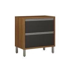 Imagem de Balcão De Cozinha 1 Porta 1 Gaveta Jade Chf Móveis Carvalho/Grafite