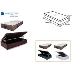 Imagem de Conjunto Cama Box Baú Solteiro + Colchão Sankonfort Tranquillité 88X18