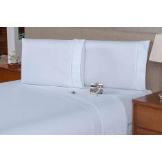 Imagem de Lençol Viúvo 400 Fios 2 Peças 100% Algodao - Rafaloro