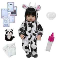 Imagem de Boneca Bebê Reborn Princesa Realista Menina Pode Dar Banho - Cegonha R