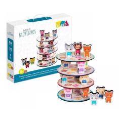 Imagem de Brinquedo Educativo Pedagógico Empilhe Os Bichinhos Babebi 6043