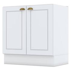 Imagem de Balcão De Cozinha Nova York 2 Portas 1 Prateleira Branco Hp - Henn