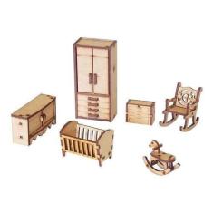 Imagem de Kit Miniatura Quarto De Bebe K2002 - Woodplan
