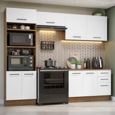 Imagem de Armário de Cozinha Completa 270cm Rustic/branco Agata Madesa 07