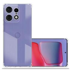 Imagem de Capa Anti Impacto Transparente + Película De Ceramica Para Motorola Ed
