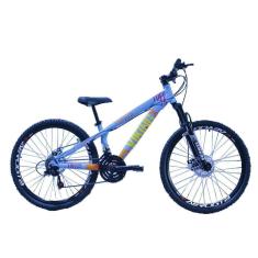 Imagem de Bicicleta Viking X Tuff 25/30 Aro 26 Freio A Disco 21 V Cambios Importados Azul Laranja