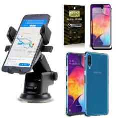 Imagem de Capa Samsung A50 + Suporte Veicular Automatic + Película 3D - Armyshie