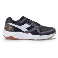 Imagem de Tênis Casual Diadora SForza Preto e Branco Masculino 39 PRETO/CHUMBO/CARAMELO Diadora-Masculino