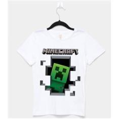 Imagem de Camiseta Infantil Game Minecraft Kit Com 2 Peças