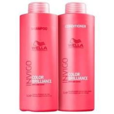 Imagem de Kit Wella Color Brilliance Shampoo + Condicionador Litro