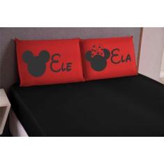 Imagem de Lençol Casal Queen Elasticado Microfibra + Duas Fronha Estampadas - Th