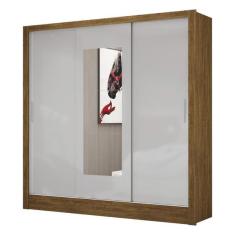 Imagem de Guarda Roupa Roupeiro Dubai 3 Portas De Correr Com Espelho Ce