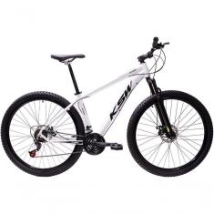 Imagem de Bicicleta Aro 29 Ksw Xlt 24v Freio A Disco Suspensão Mountain Bike Alumínio Branco 19