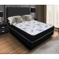 Imagem de Cama Box Casal Ortopédico Conjugada + 2 Travesseiros, Cama Box Casal