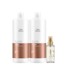 Imagem de Kit Wella Professionals Fusion Reflections Duo Oil Light (3 produtos)