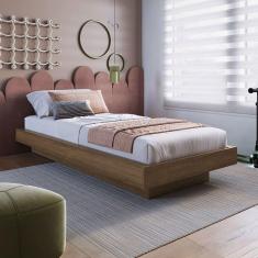 Imagem de Cama Solteiro Zurique Marrom - Art In Móveis
