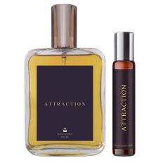 Imagem de Kit Perfume Attraction 100ml Masculino + Spray Portátil 10ml - Essênci