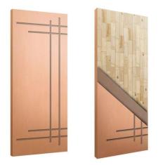 Imagem de Porta Sólida Friso 15 HDF Eucalipto - JB Paes