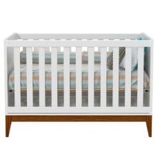 Imagem de Berço Americano Que Vira Caminha Unique 100% MDF Cor Branco Acetinado - Matic Móveis