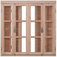 Imagem de Janela de Madeira Veneziana 120x200cm Pantográfica EWK 376 Rondosul