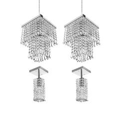 Imagem de Kit 2 Pendente Cristal Acrilico Marrycrillic  +2 Clearcrilic