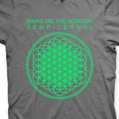 Imagem de Camiseta Bring Me The Horizon Chumbo e Verde em Silk 100% Algodão