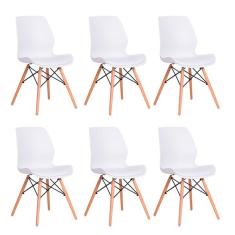 Imagem de Conjunto com 6 Cadeiras Eames Eiffel Rubi 
