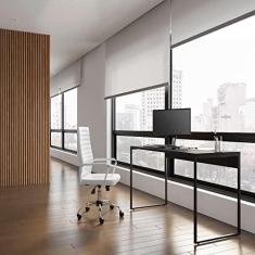 Imagem de Mesa de Escritório Drake Preta 120 cm